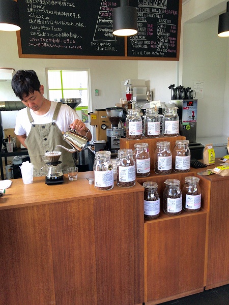 淹れたてコーヒー