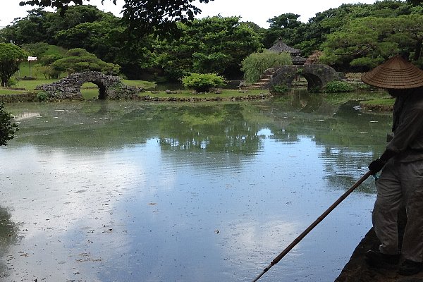 識名園の池